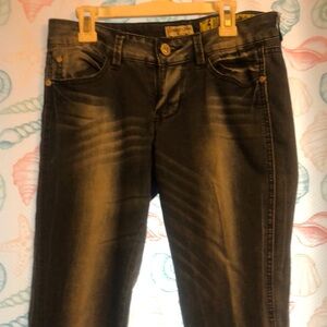 Rhinestone pocket jeans